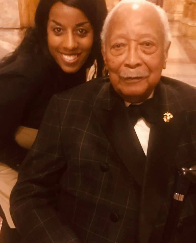 Chef Yaya with Mayor David Dinkins